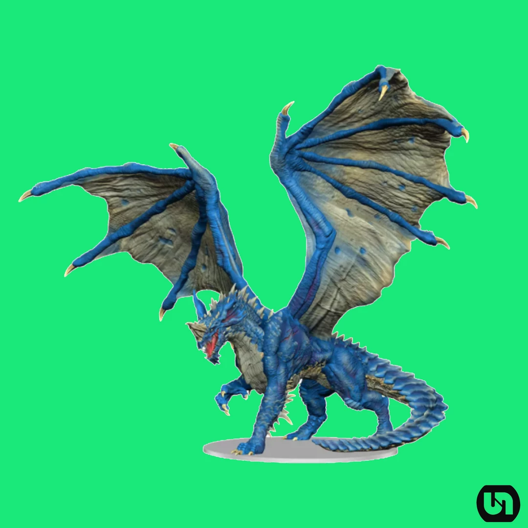 Wizkids Dungeons & Dragons: Icons Of The Realms - Adult Blue Dragon Premium Figure Miniatures