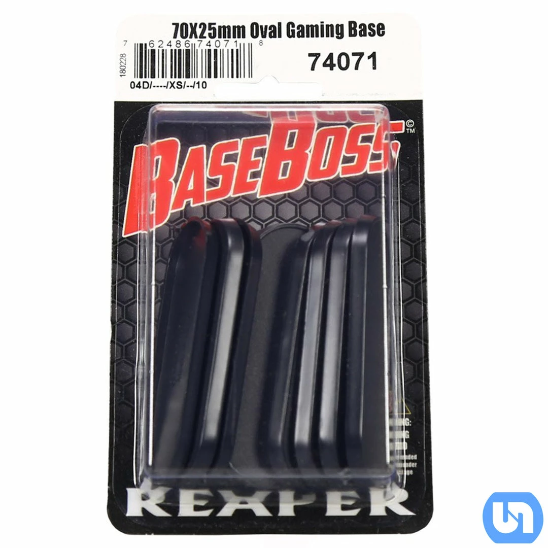 Reaper Miniatures 75mm X 46mm Oval Gaming Base - 10 Pack