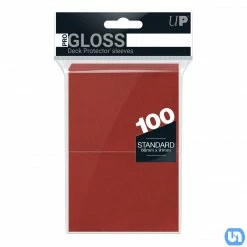 Ultra Pro: PRO Gloss Deck Protector Sleeves - Red 100ct Supplies