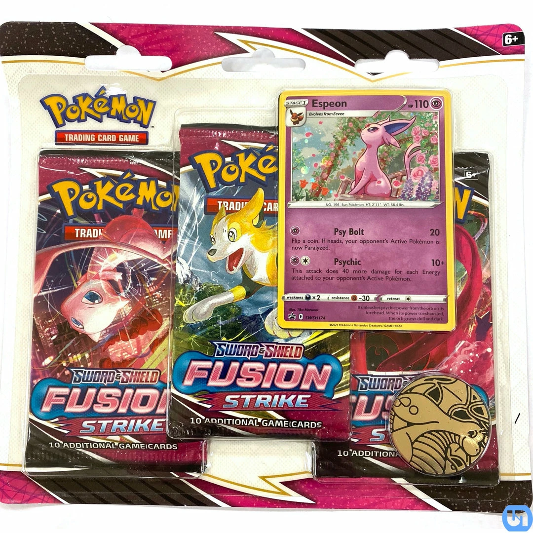 Pokemon TCG: Sword & Shield - Fusion Strike 3 Pack Blister (Espeon)