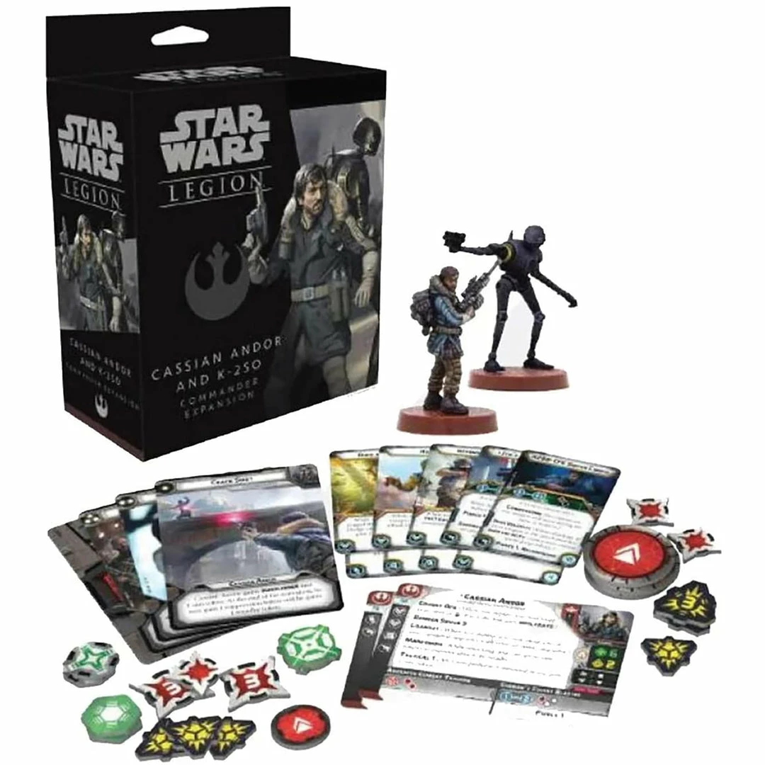 Fantasy Flight Games Miniatures Star Wars: Legion - Cassian Andor And K-2SO Commander Expansion