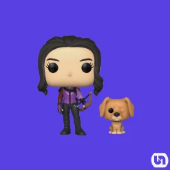 Funko POP!: Marvel Hawkeye - Kate Bishop W/ Lucky The Pizza Dog