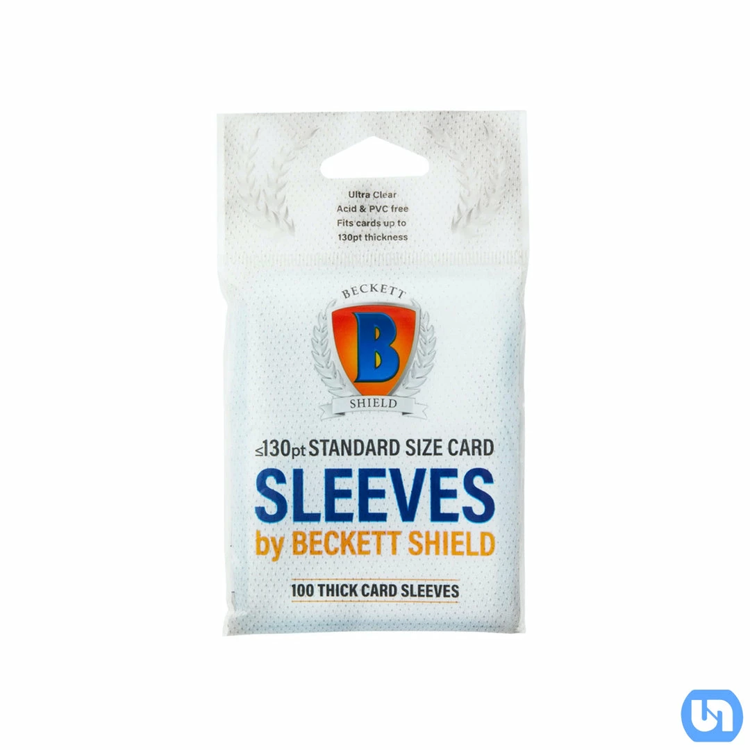 Beckett Shield: <130pt Standard Size Card Sleeves - Thick 100ct Supplies