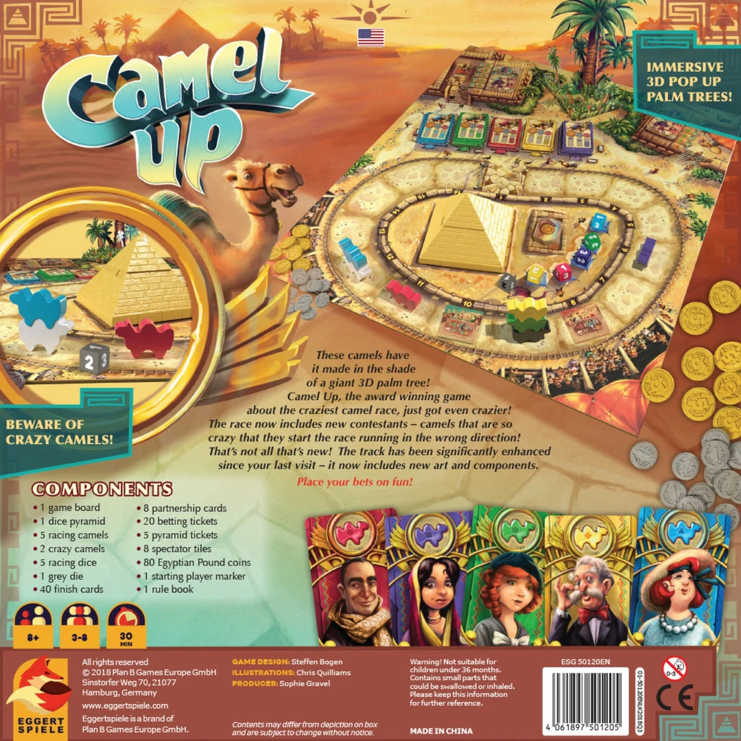 Plan B Games Camel Up 2.0 Board Games