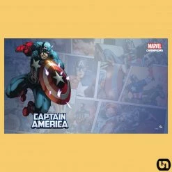 Fantasy Flight Games Marvel Champions: Captain America Game Mat Marvel Champions Card Game