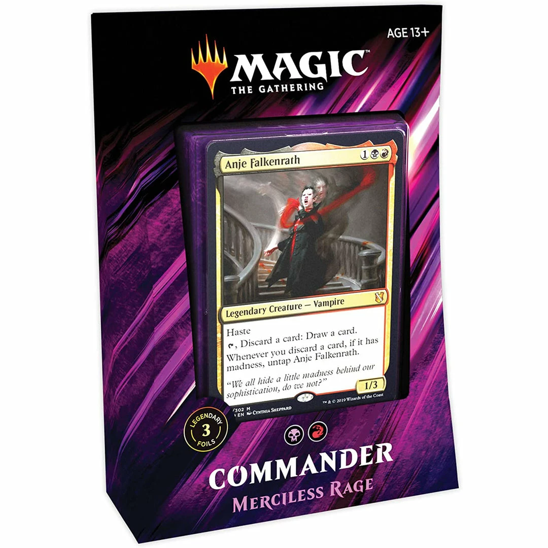 Wizards Of The Coast TCGs Magic The Gathering: 2019 Commander - Merciless Rage