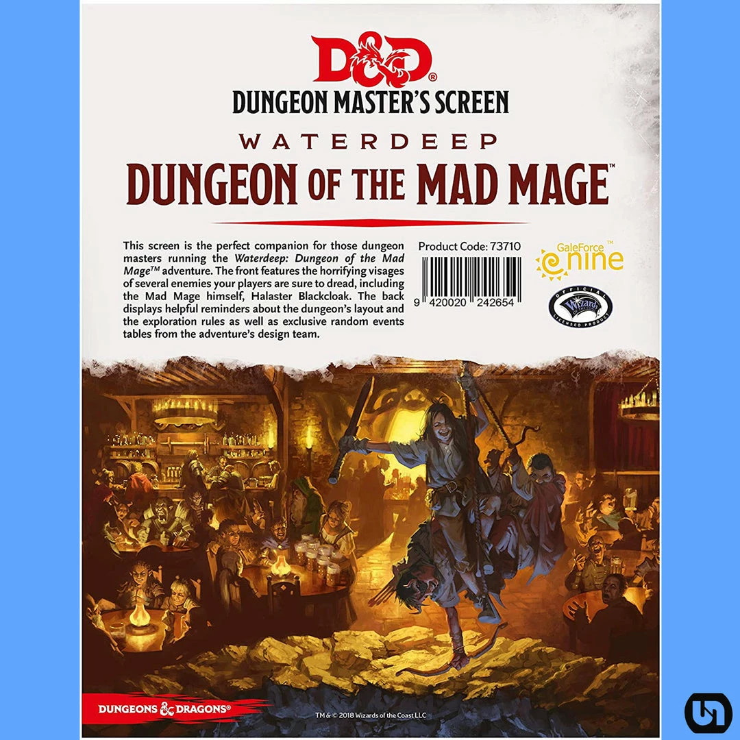 Gale Force 9 RPGs Dungeons & Dragons 5E: Screen - Dungeon Of The Mad Mage