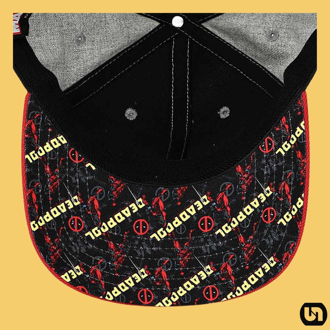 Bioworld Merch Marvel: Deadpool Sublimated Patch Elite Flex Pre-Curved Bill Snapback