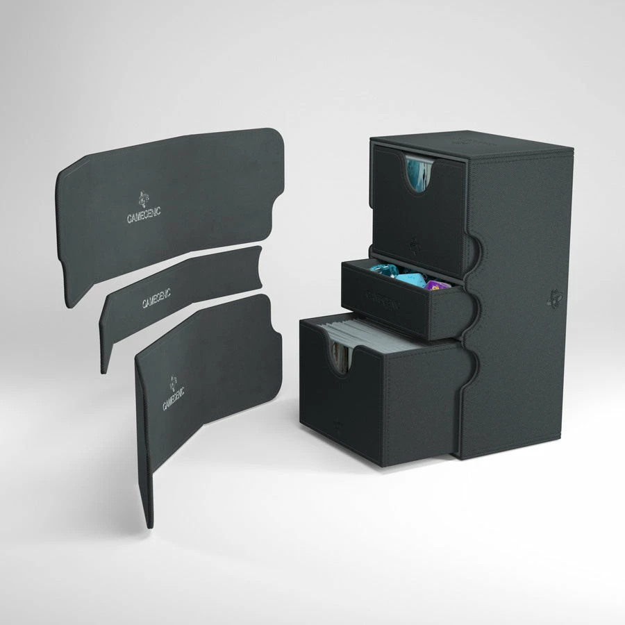 Asmodee Gamegenic: Stronghold 200+ Convertible, Black Supplies