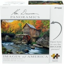 Pressman Toy Toys & Figures Ken Duncan Panoramics: Glade Creek Grist Mill 504pc Puzzle