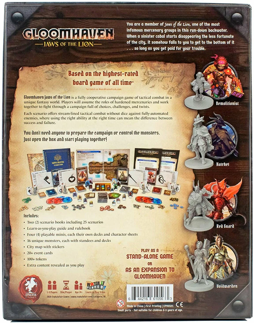 Cephalofair Games Board Games Gloomhaven: Jaws Of The Lion