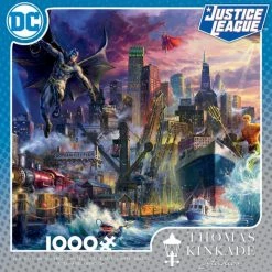 CEACO Company Thomas Kinkade: DC Justice League - Showdown At Gotham Pier 1000pc Puzzle Toys & Figures
