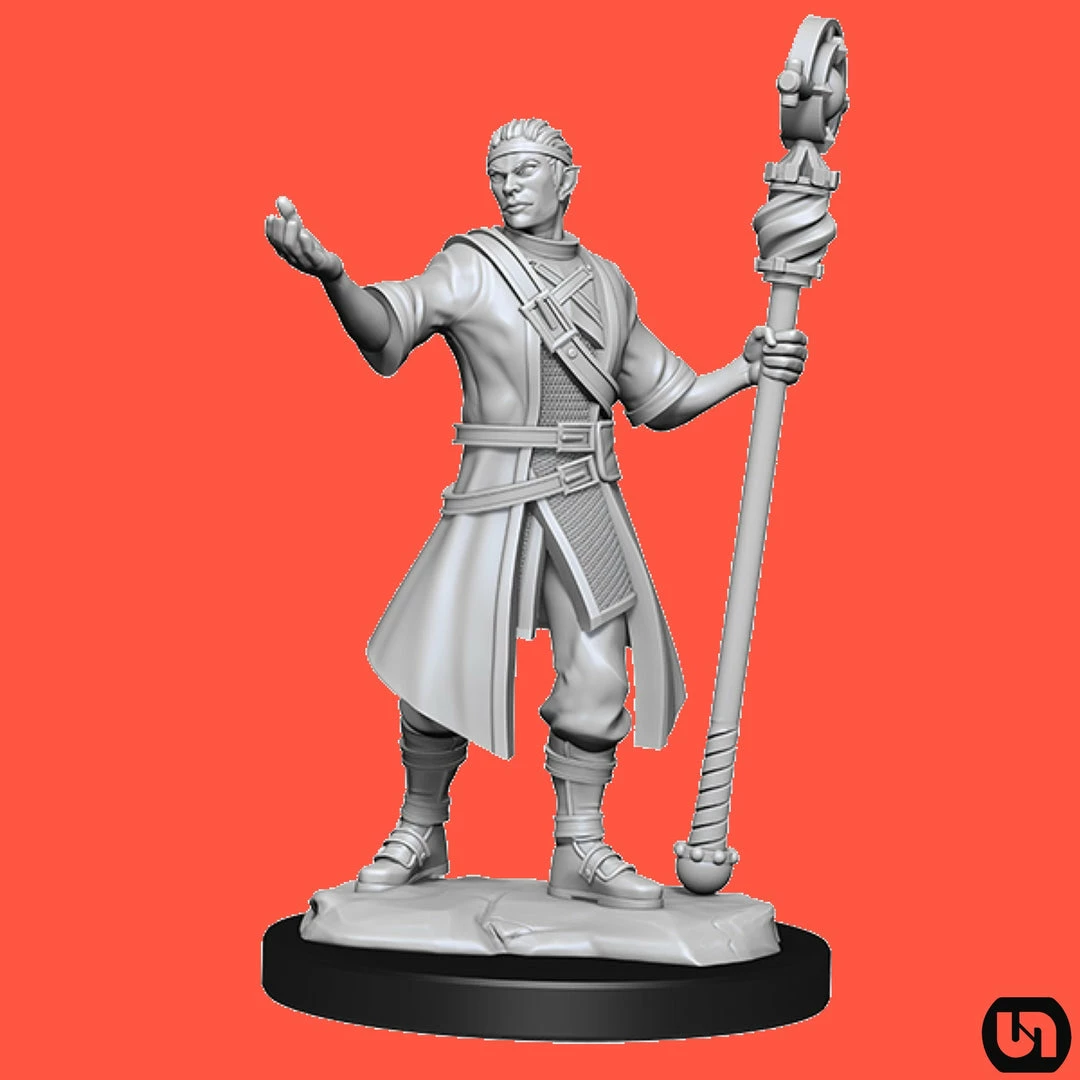Wizkids Dungeons & Dragons: Nolzur's Marvelous Miniatures Wave 14 - Half-Elf Wizard Male