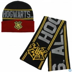 Bioworld Harry Potter: Hogwarts Crest Beanie & Scarf Combo