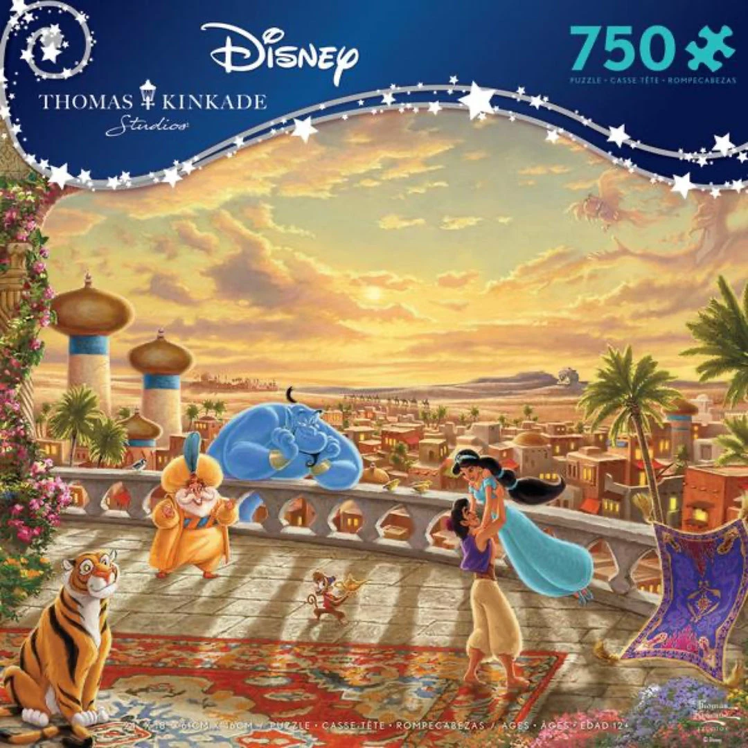 CEACO Company Thomas Kinkade: Disney - Jasmine Dancing In The Desert Sunset 750pc Puzzle