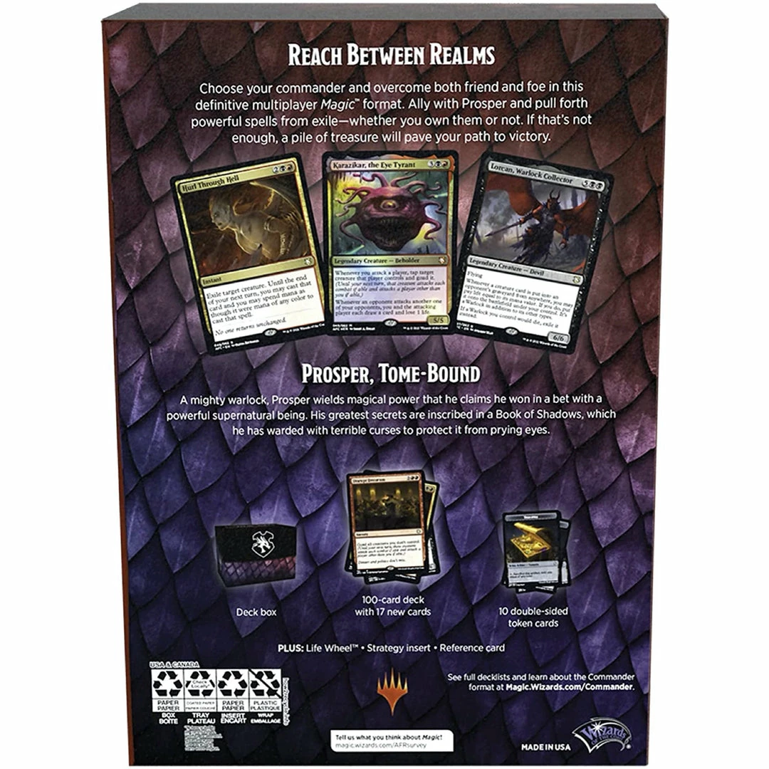 Wizards Of The Coast Magic The Gathering: Dungeons & Dragons - Adventures In The Forgotten Realms Commander Deck-Planar Portal TCGs