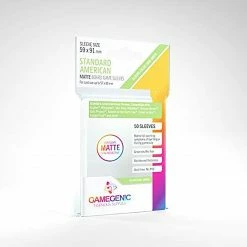Asmodee Gamegenic: Matte Board Game Sleeves 50ct - Standard American Supplies