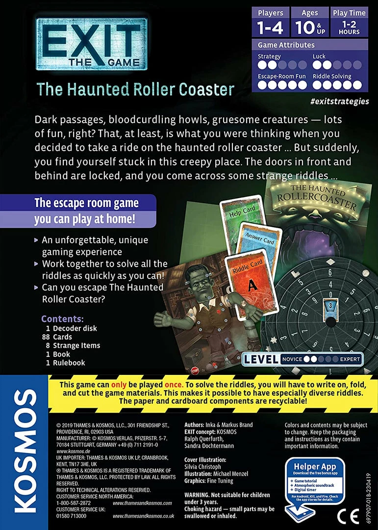 Kosmos Board Games Exit: The Haunted Roller Coaster