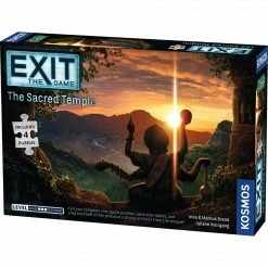 Kosmos Board Games Exit The Game: The Sacred Temple (with Jigsaw Puzzles)