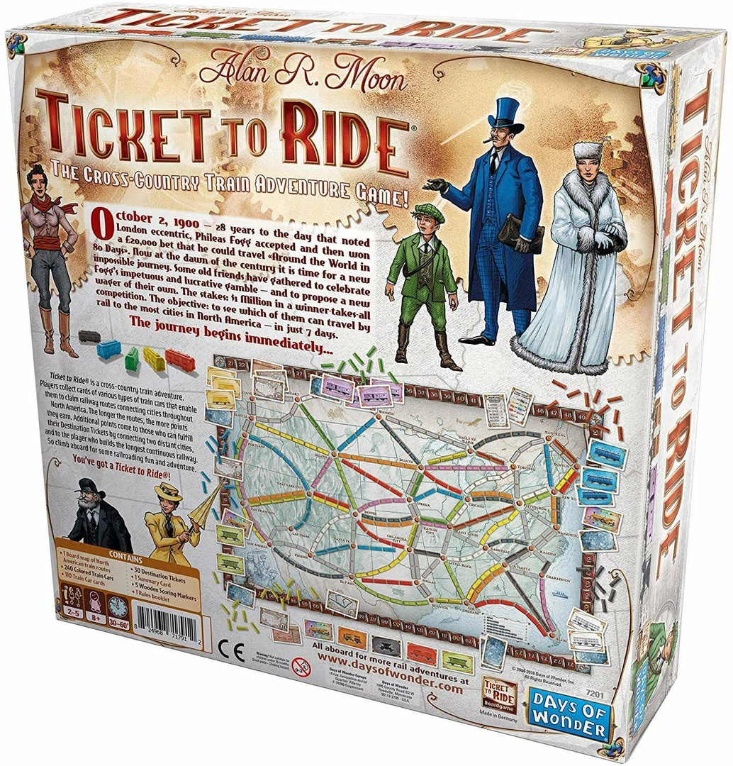Days Of Wonder Ticket To Ride Board Games