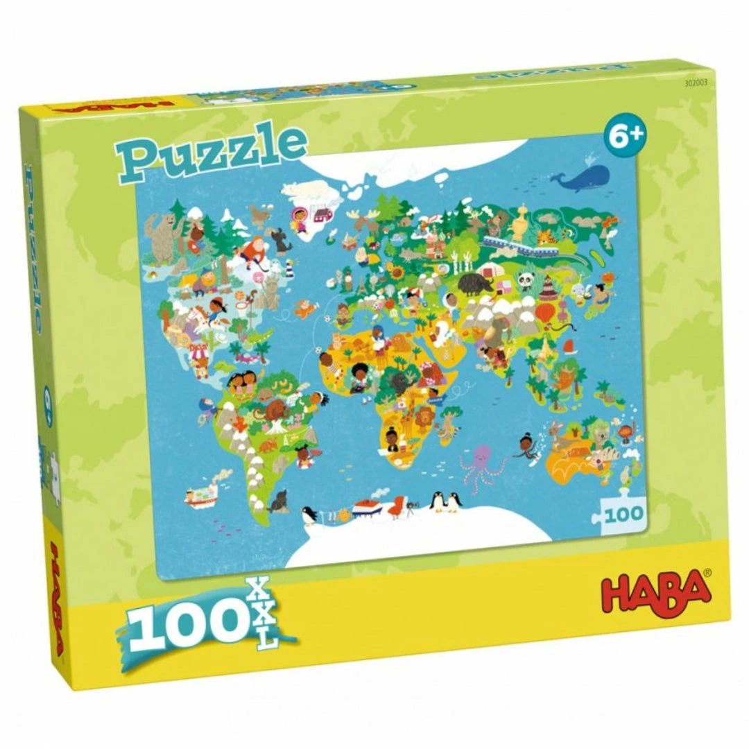 Haba USA World Map 100pc Puzzle Toys & Figures