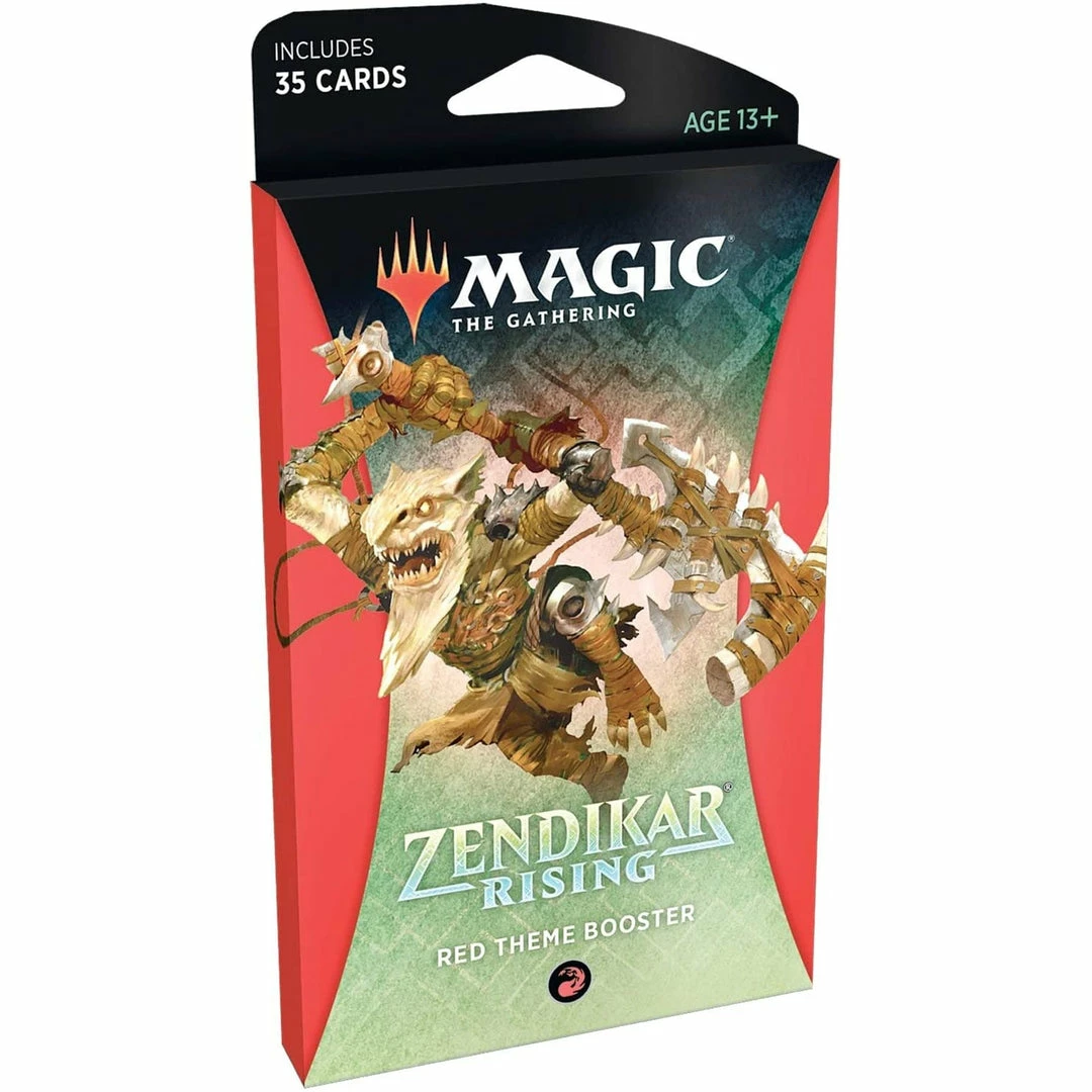 Wizards Of The Coast Magic The Gathering: Zendikar Rising Red Theme Booster TCGs